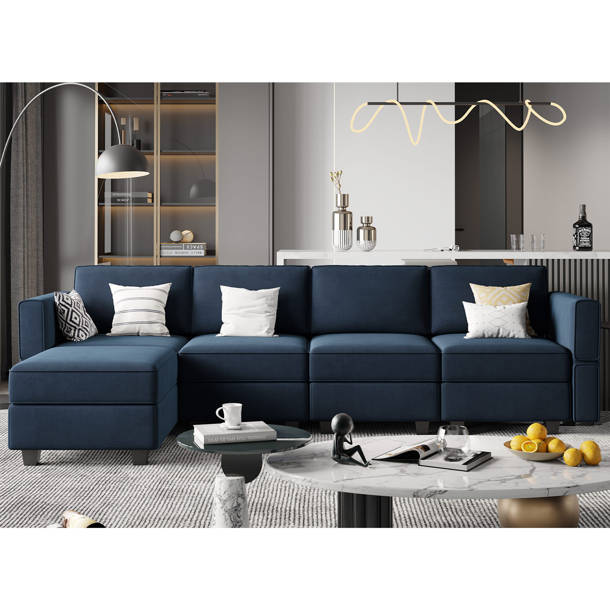 Latitude Run® Dawnelle 120" Wide Symmetrical Modular Sectional With ...